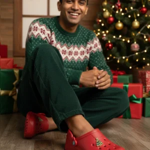 acca Bucci Christmas Clogs Celebrate the season in comfort & style — limited-edition Christmas clogs soft, cushioned & winter-ready.