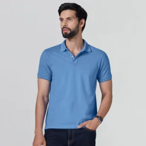 polos T-shit skay blue man