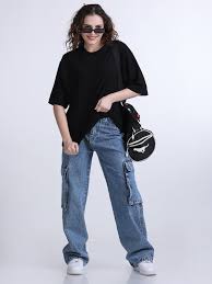 Vintage Baggy Cargo Jeans For Spring